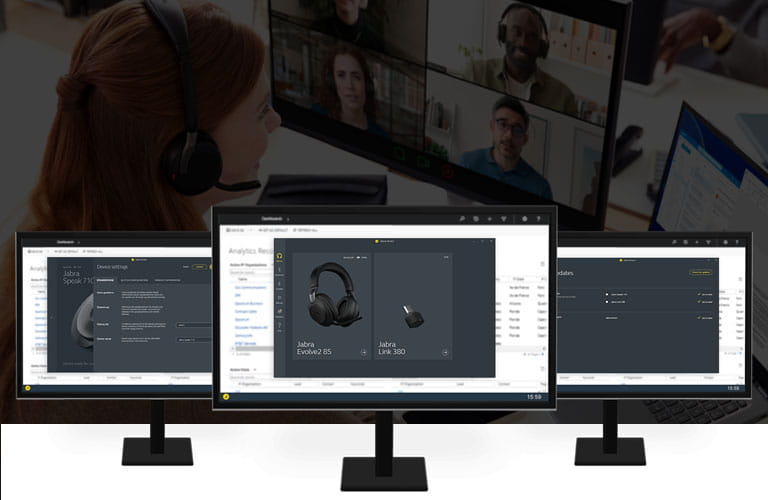 Jabra Direct on screens